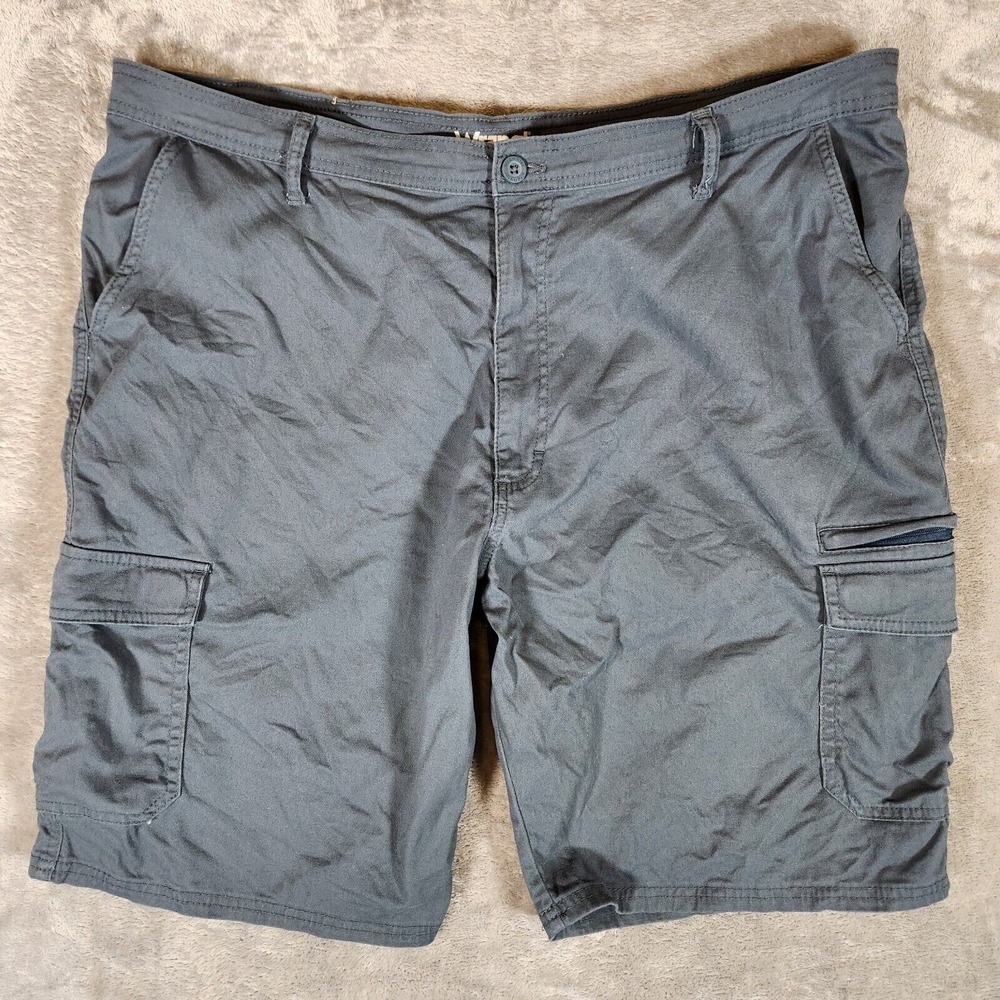 Wrangler Cargo Shorts Men's 43X10 (Tag 42 Regular) Blue Utility Classic